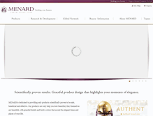 Tablet Screenshot of menard-cosmetic.com